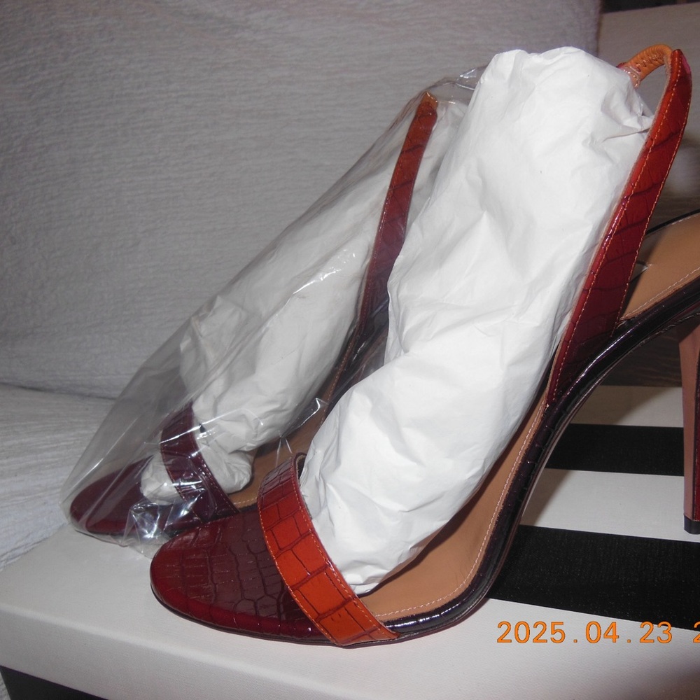 Aquazzura So Nude 105 mm Sandal
Degradé Croc Sahara Sunset